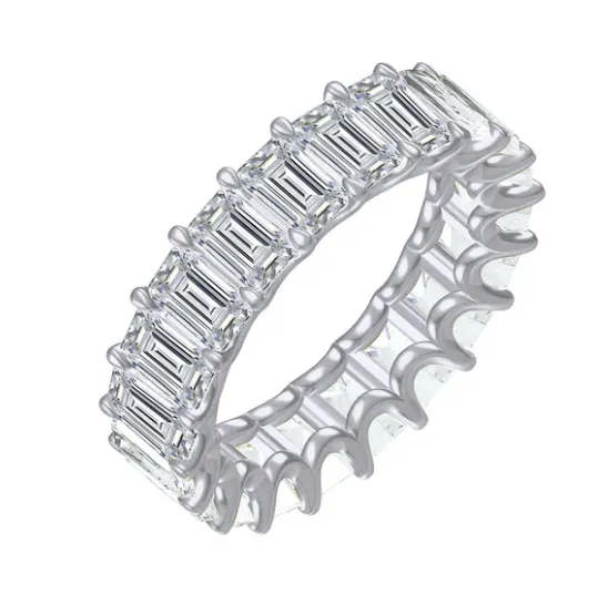 10k Emerald Eternity Band