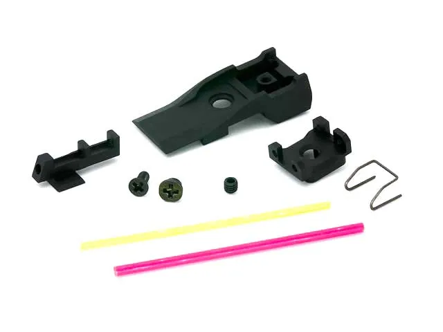 AIP Adjustable Aluminum Front and Rear Sight (Fiber) For TM Hi-Capa 5.1