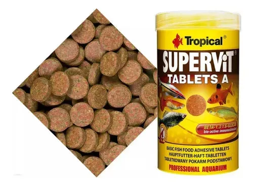 Alimento para Peces Adhesivo: Tabletas Supervit Tablets A 250ml