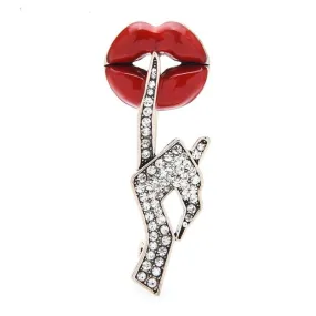 Années 50 Broche Pin Up Femme Fatale