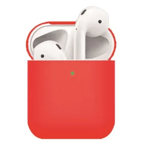 Apple AirPods (1. & 2. gen.) Ultra Tyndt Silikone Cover - Rød