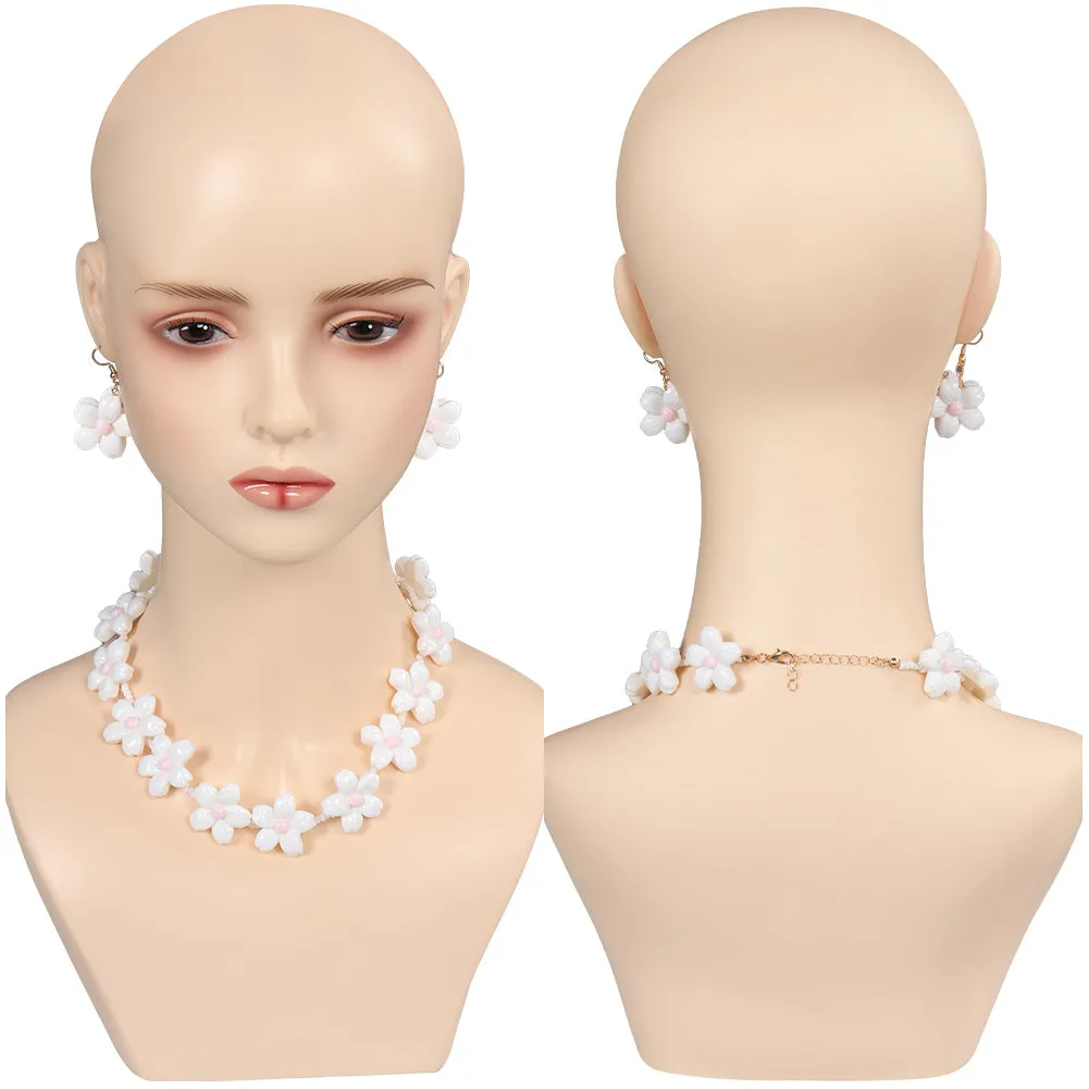 Barbie Collier Boucles d'oreilles Lunette Blanc Accessoires