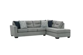 Bennett 2-Piece Sectional with Right-Facing Chaise - Grey