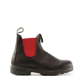 BLUNDSTONE BOOT 508 NERO ELASTICO ROSSO