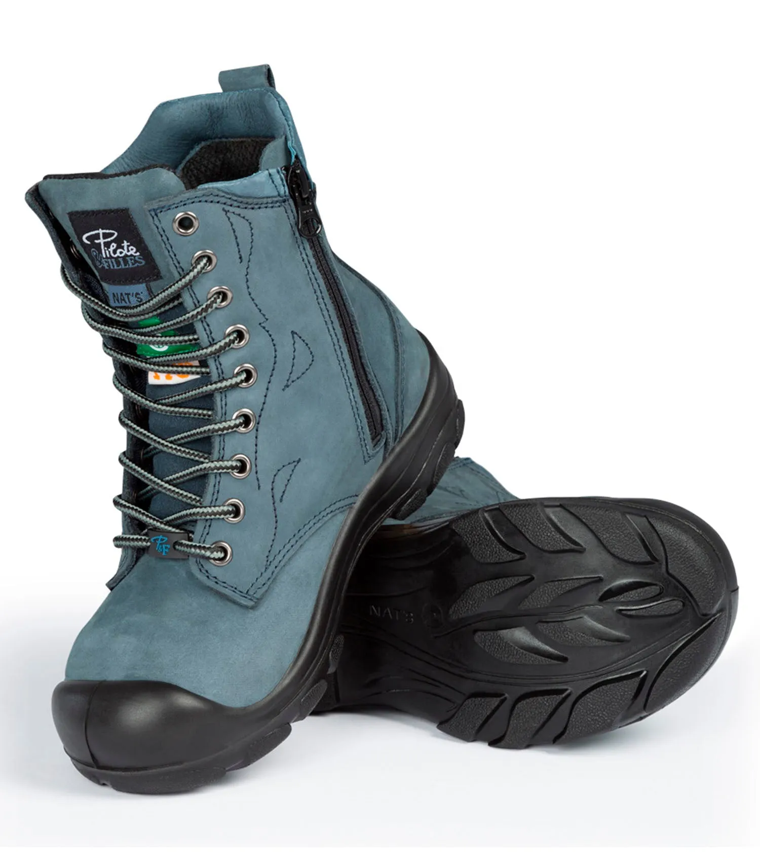 Bottes de travail 8'' S558 marine, femme - Pilote & Filles