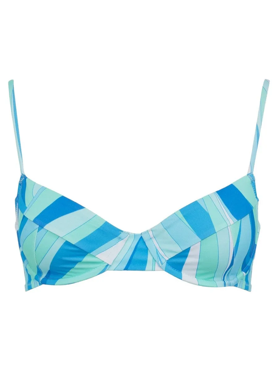 Bralette con Ferretto Stampa Wave