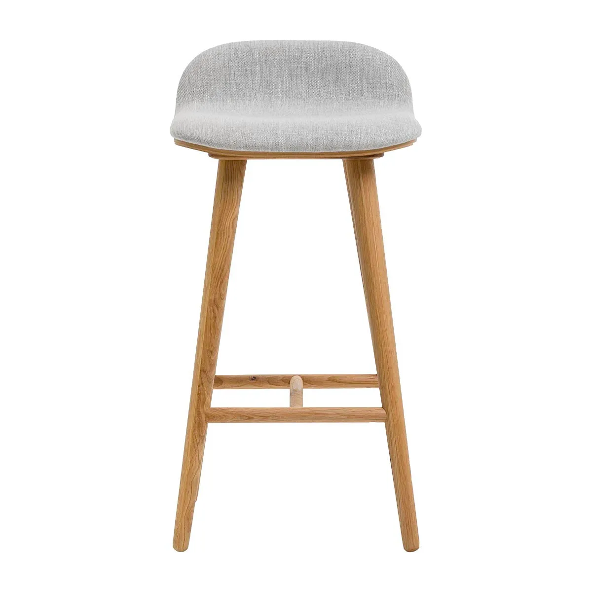 Capa Fabric Bar Stool (65cm, Oak)