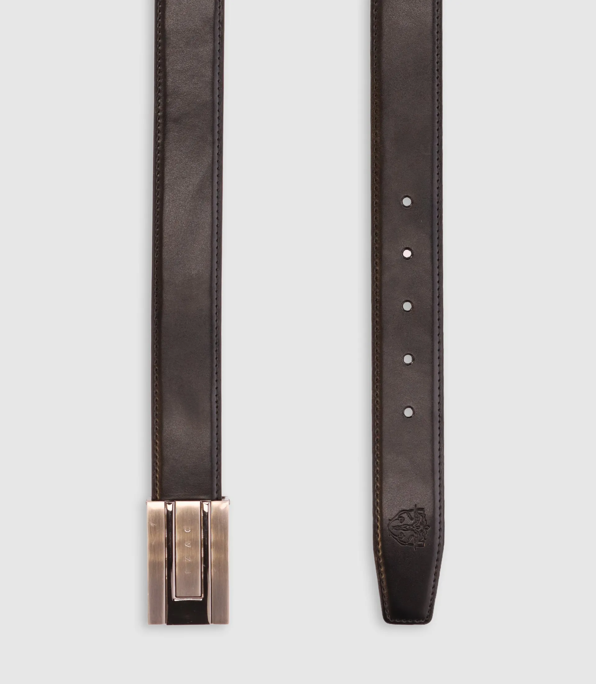 Ceinture avec gravure noire