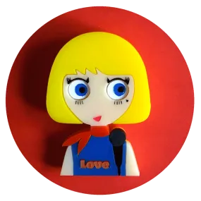 CLAUDIA the Pop Singer, Limited Edition Acrylic brooch