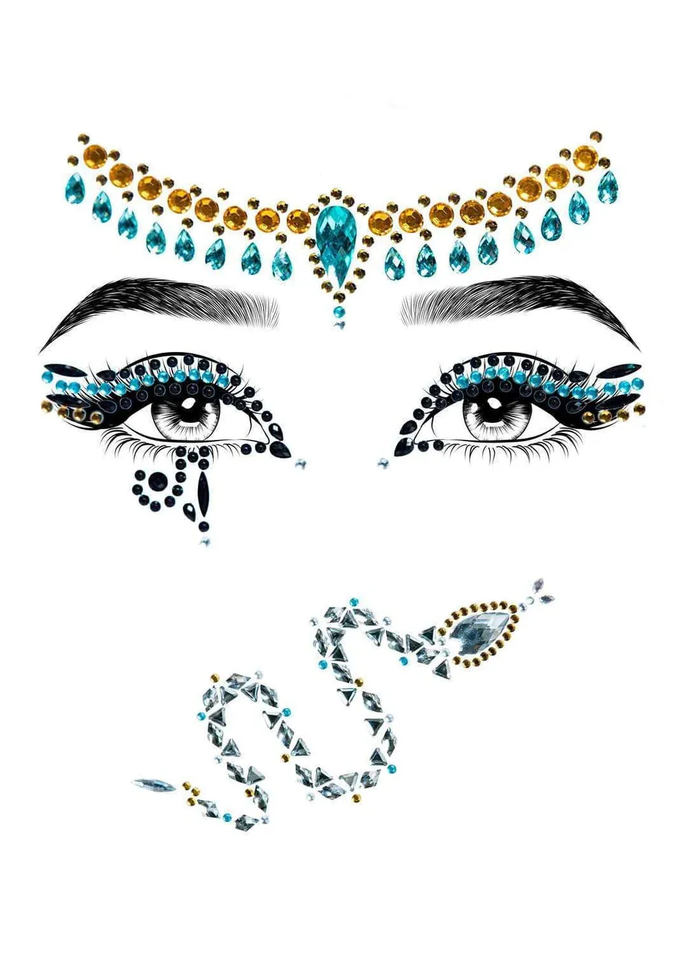 Cleopatra Rhinestone Stick-On Jewels