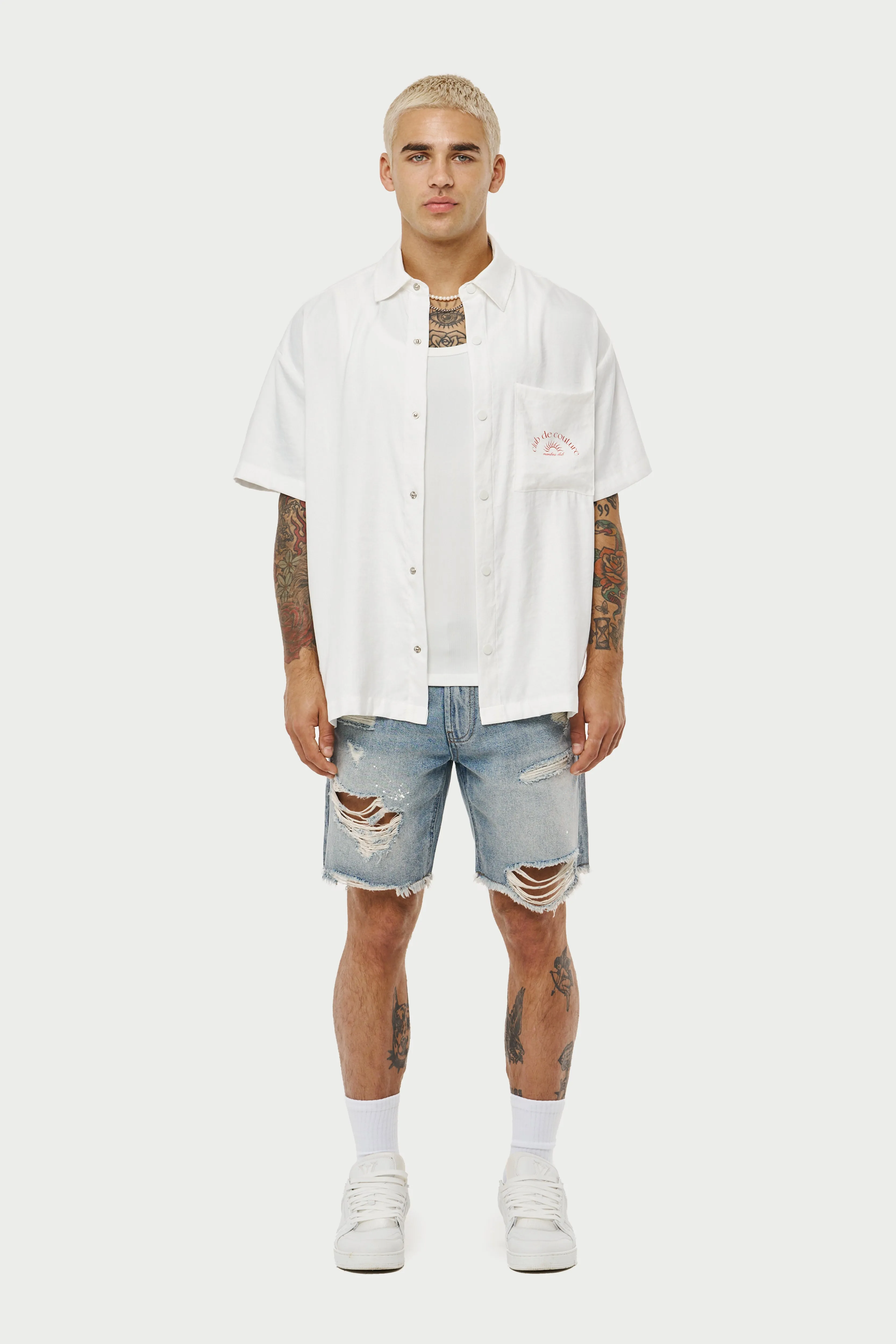 CLUB DE COUTURE RELAXED SHIRT - WHITE