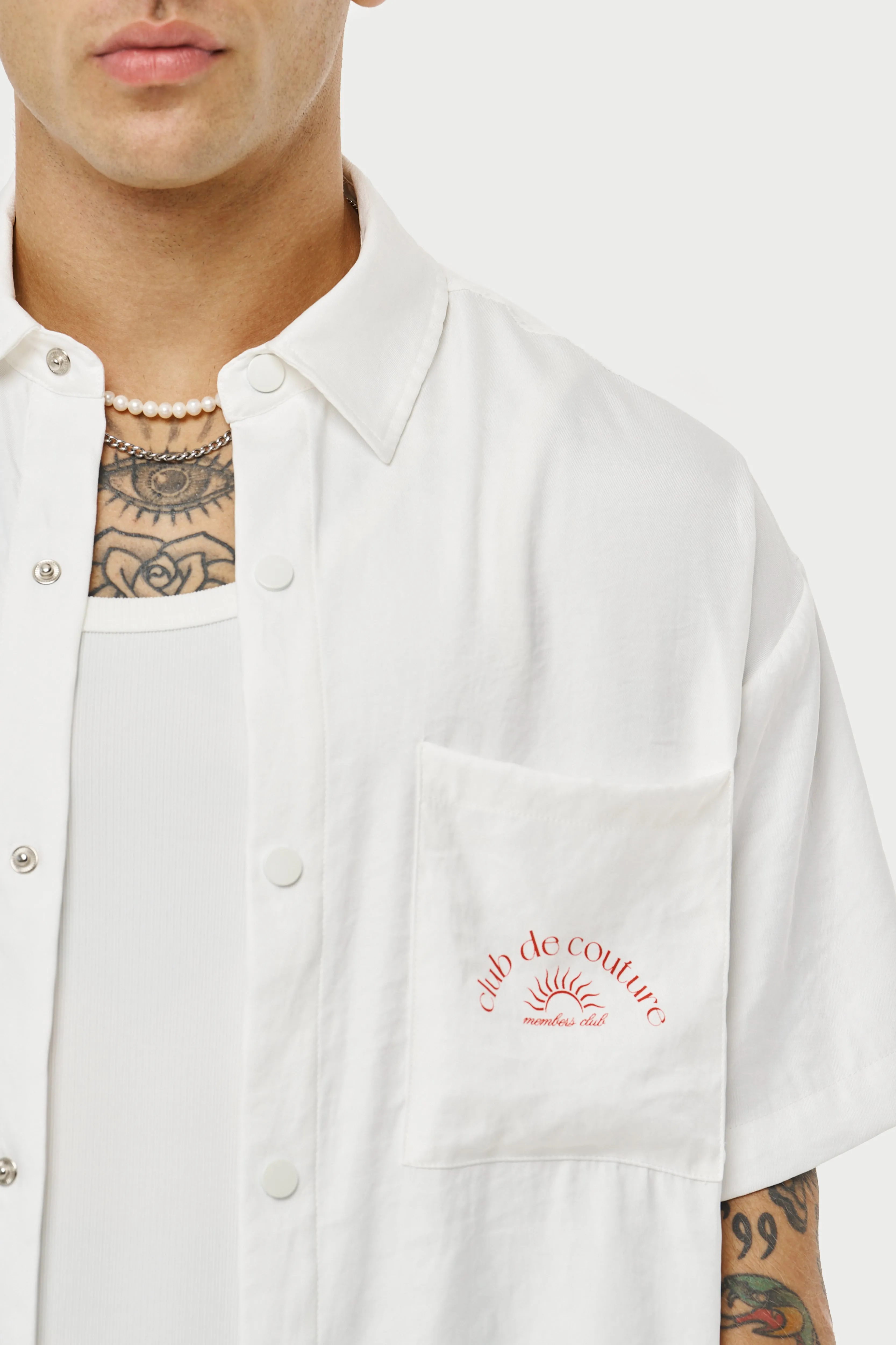 CLUB DE COUTURE RELAXED SHIRT - WHITE