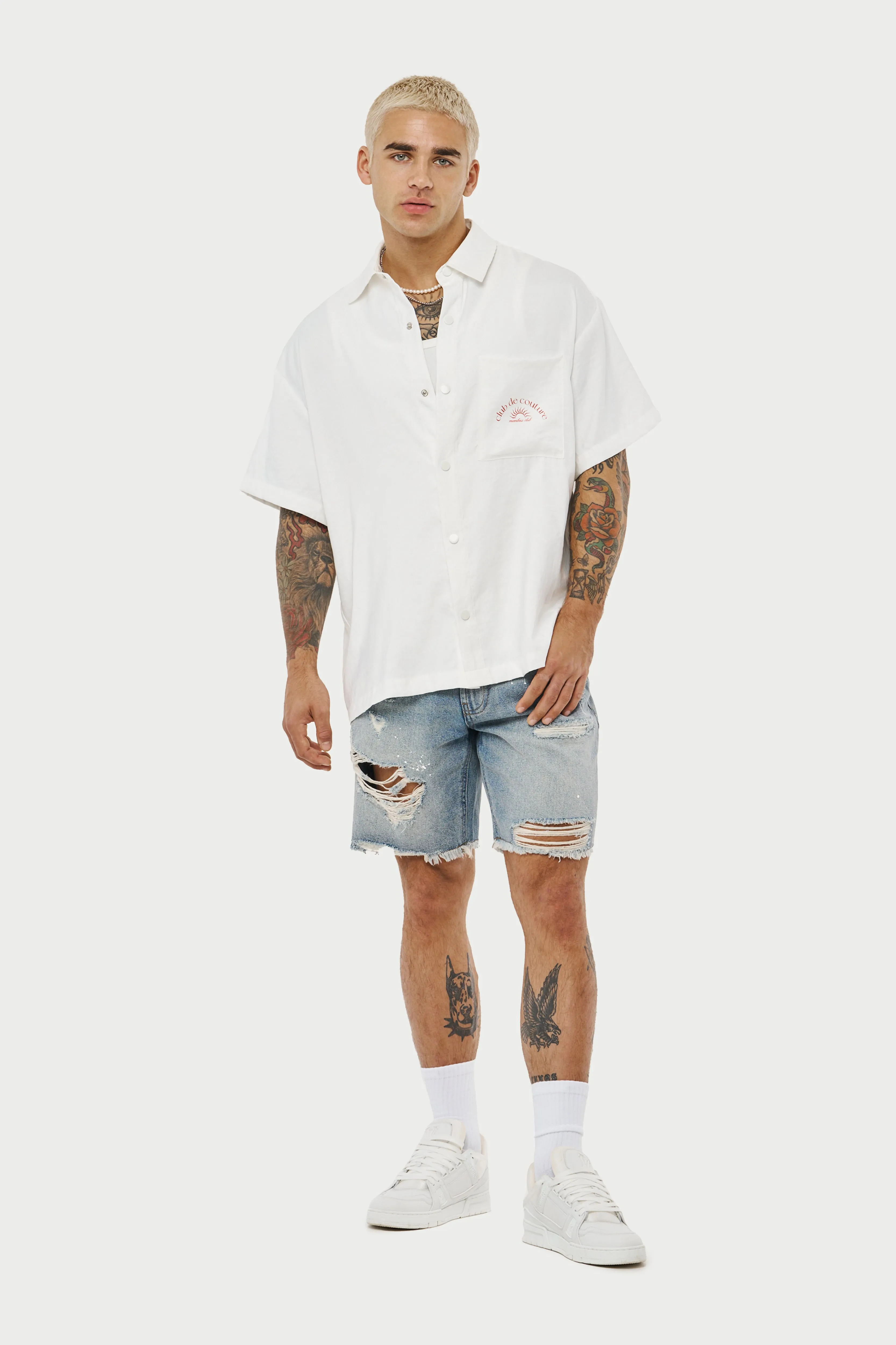 CLUB DE COUTURE RELAXED SHIRT - WHITE