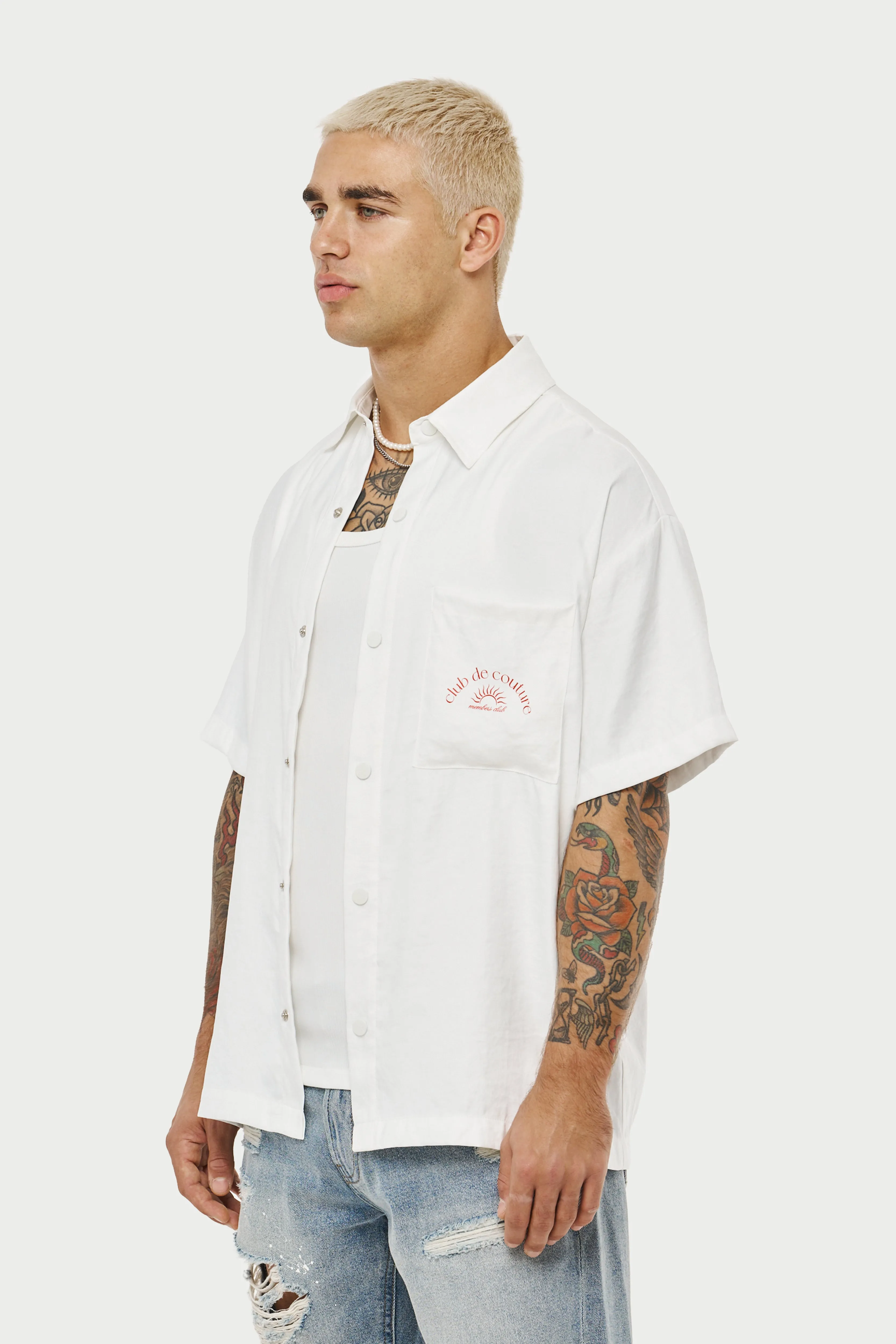 CLUB DE COUTURE RELAXED SHIRT - WHITE