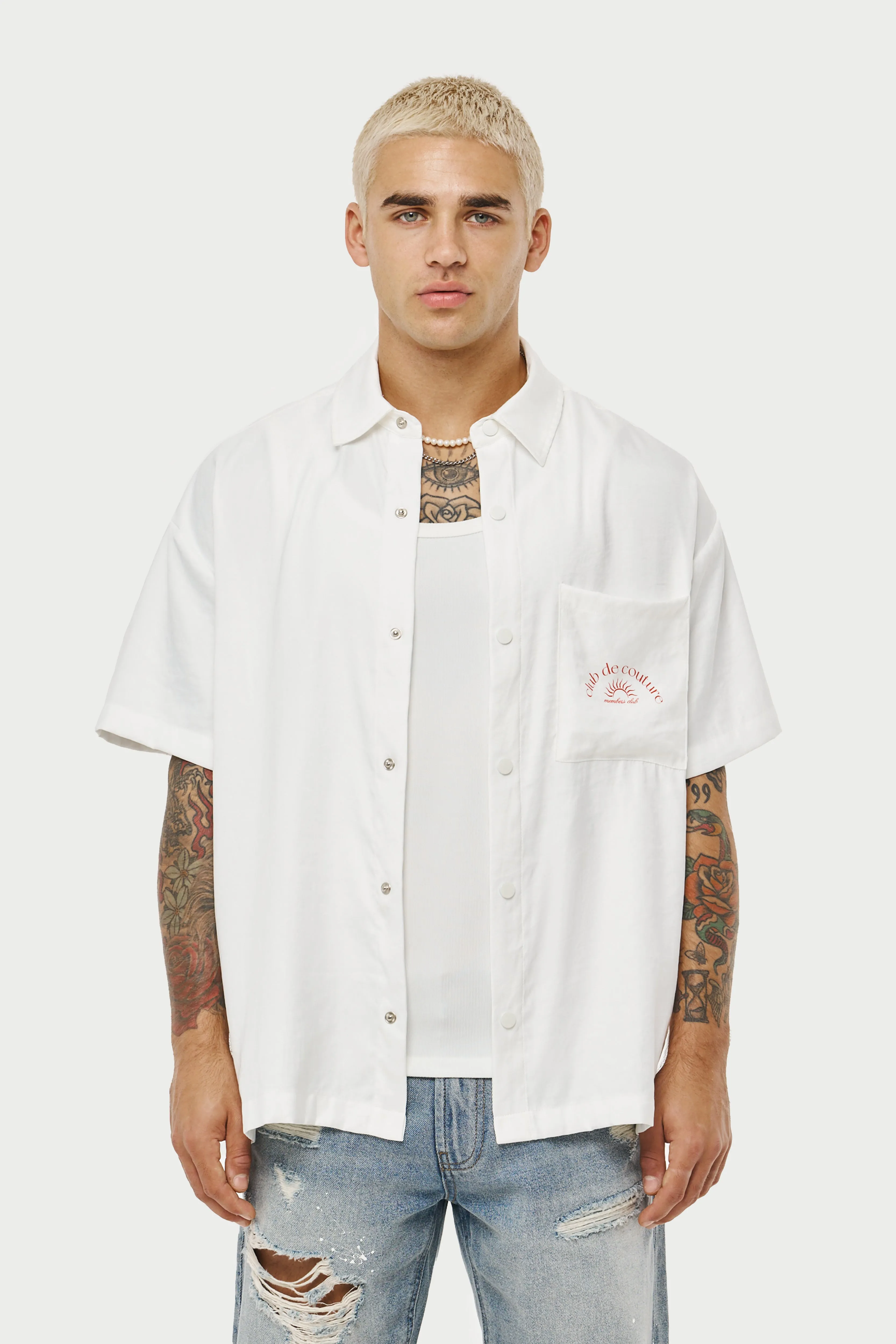 CLUB DE COUTURE RELAXED SHIRT - WHITE