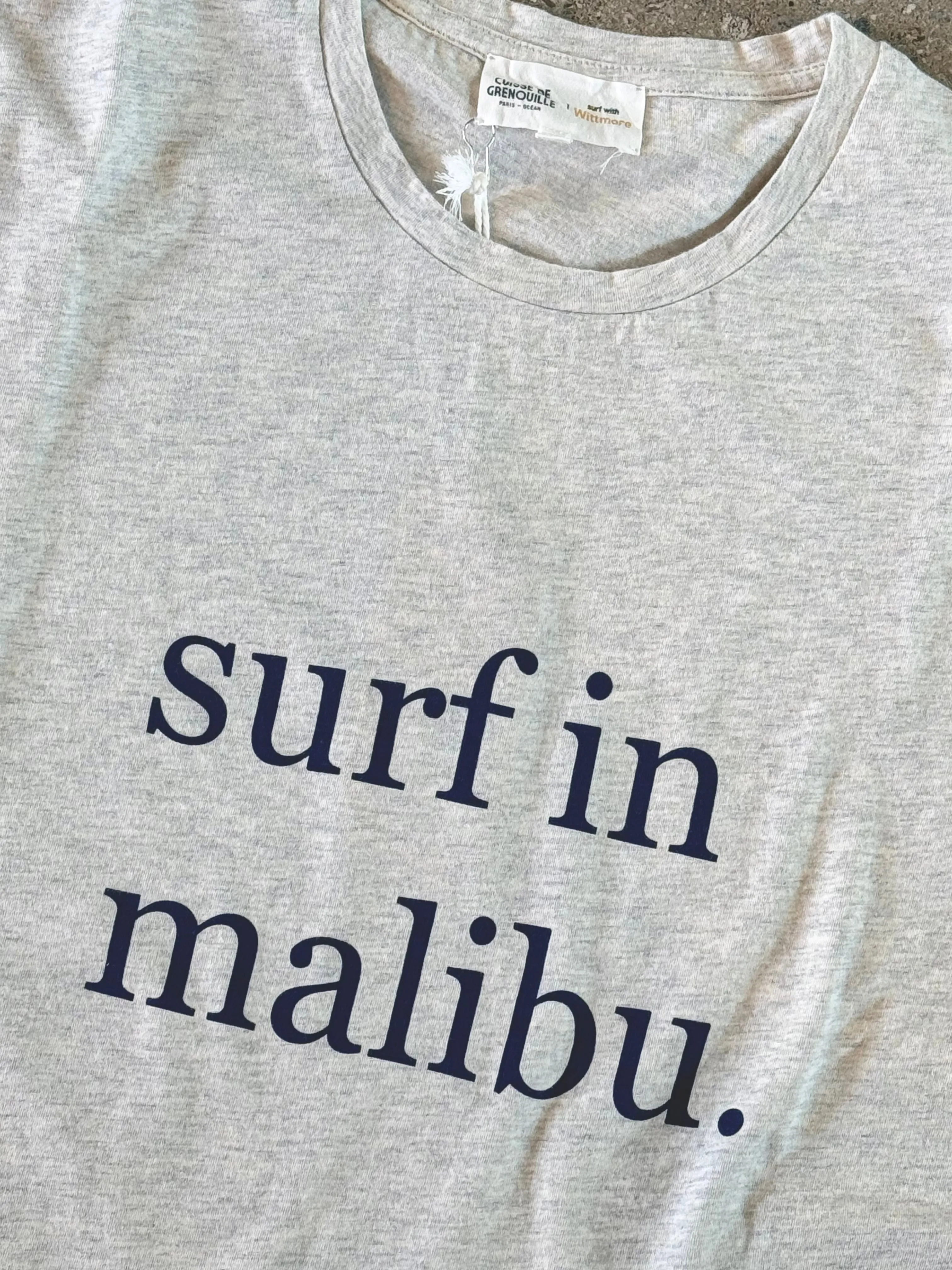 Cuisse de Grenouille Surf in Malibu Light Grey T-Shirt - Exclusive