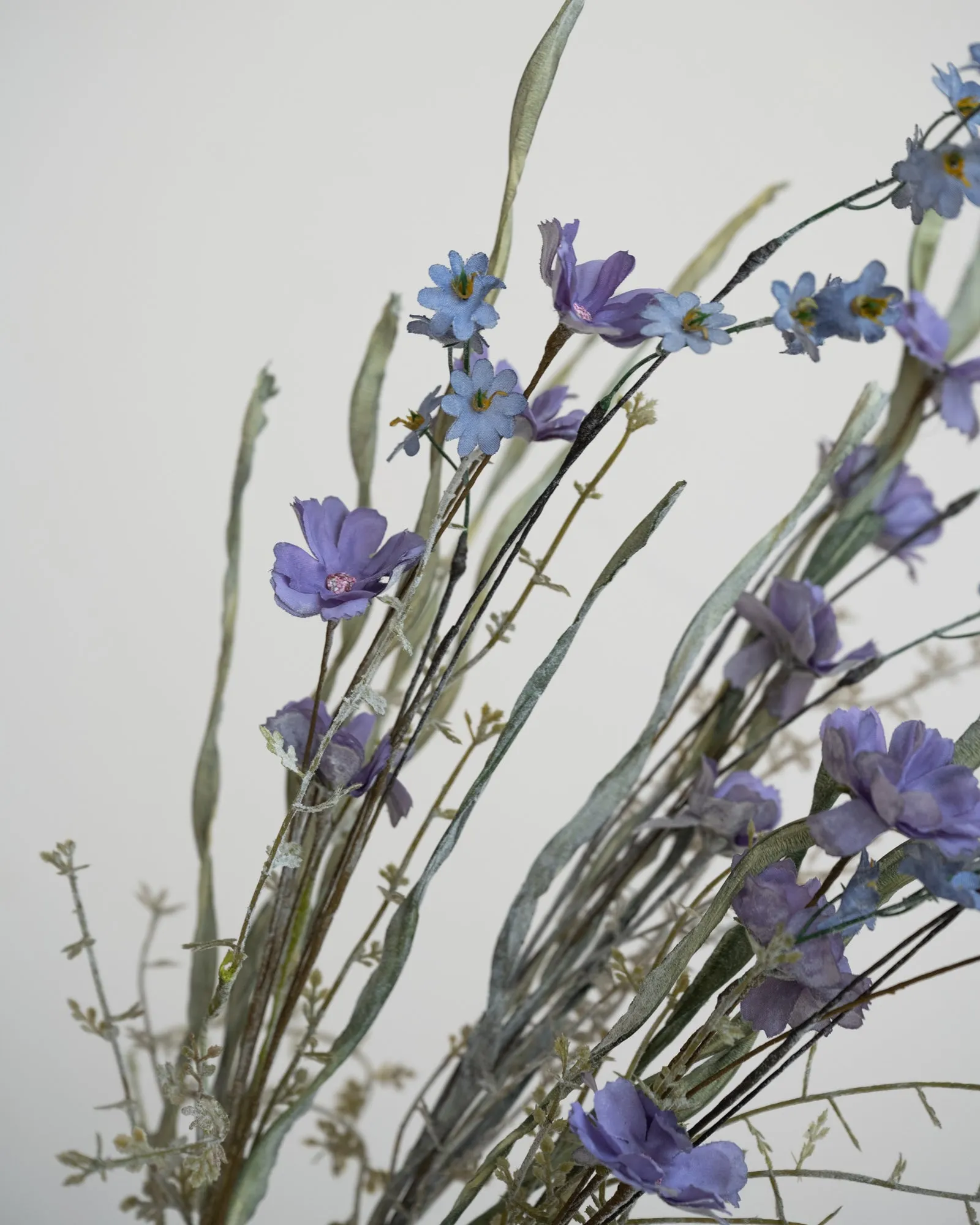 Faux Flower Field Bouquet Purple