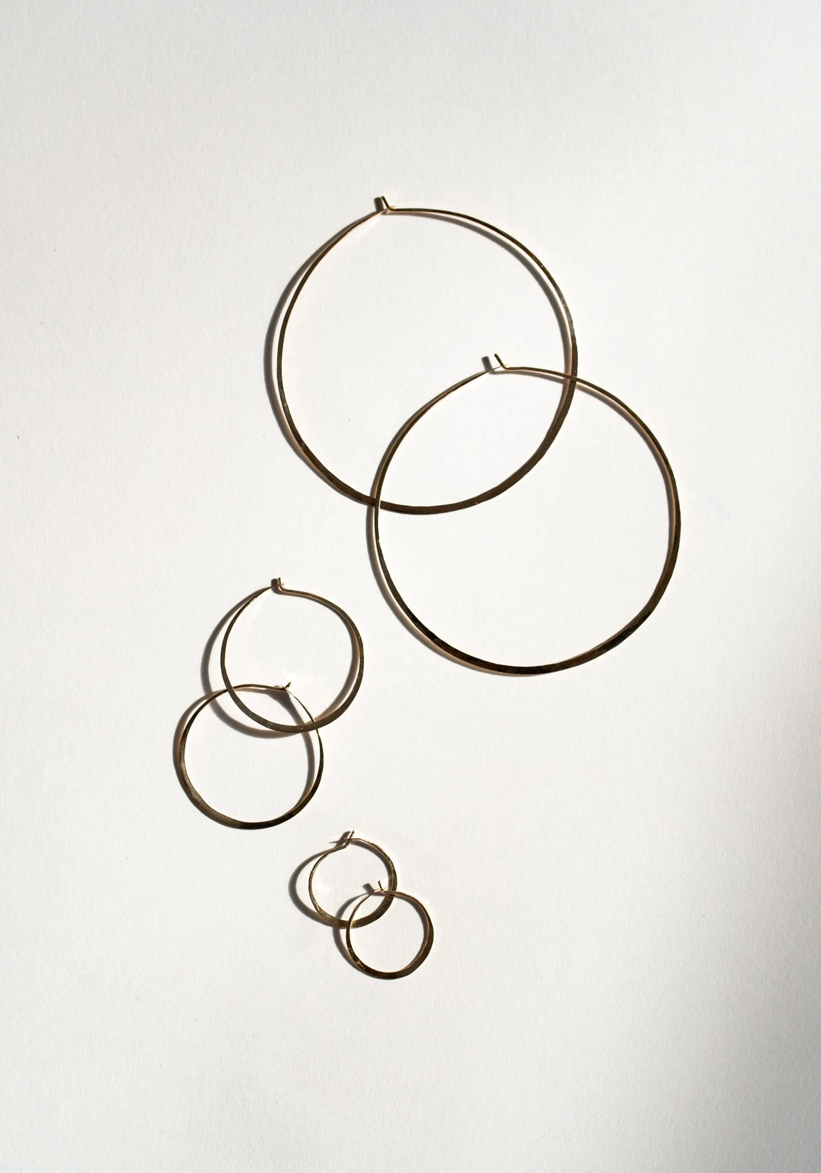 Large Hammered Hoops