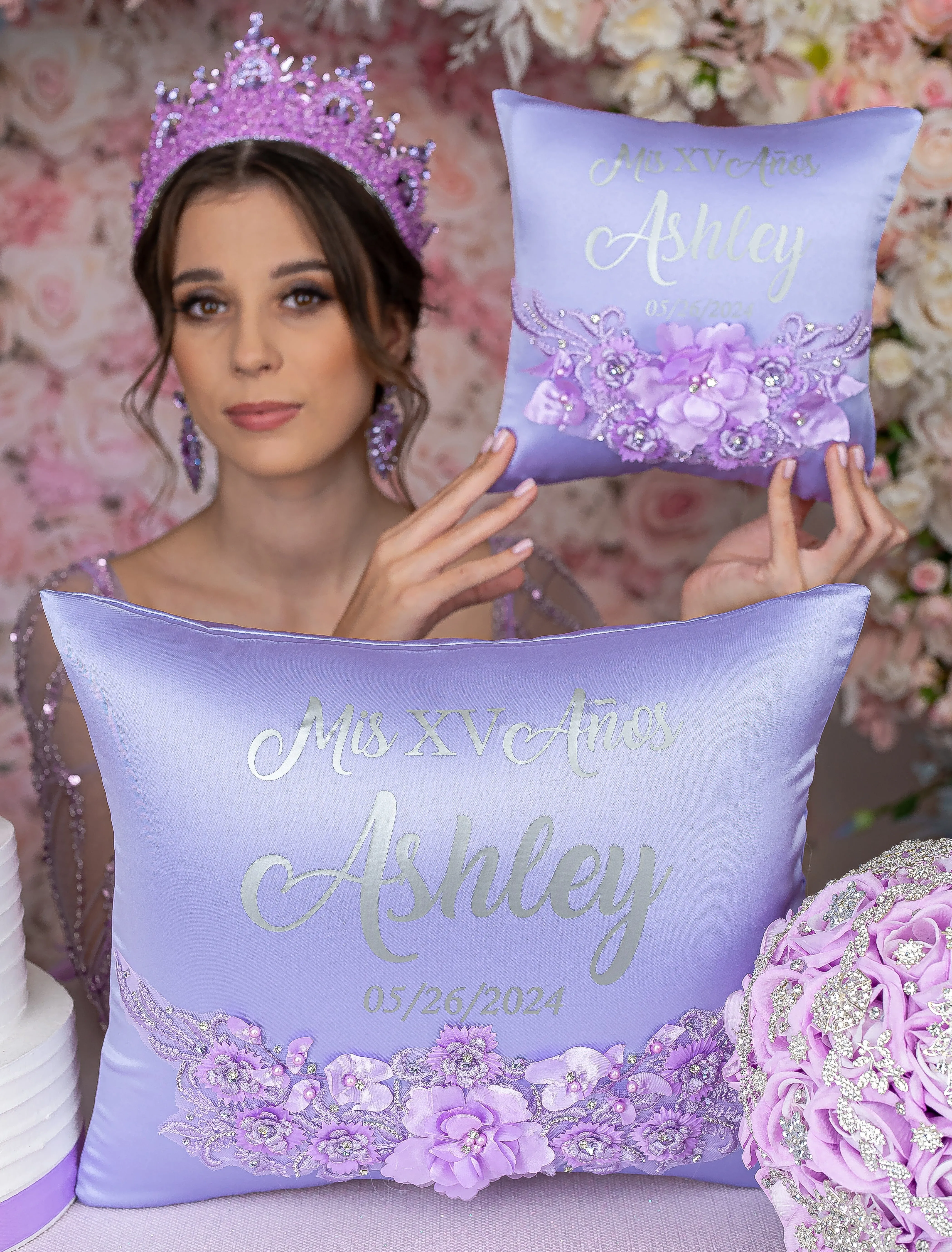 Lilac el Ultimo Oso de Peluche for quinceanera