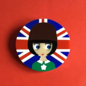 LIZZY Union Jack Acrylic Brooch