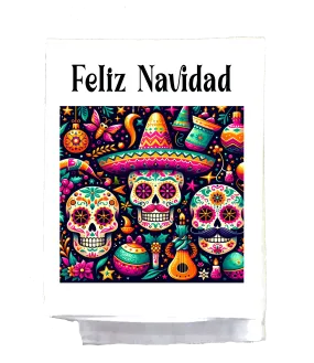 Mexican, Christmas, Dish Towel, Feliz Navidad