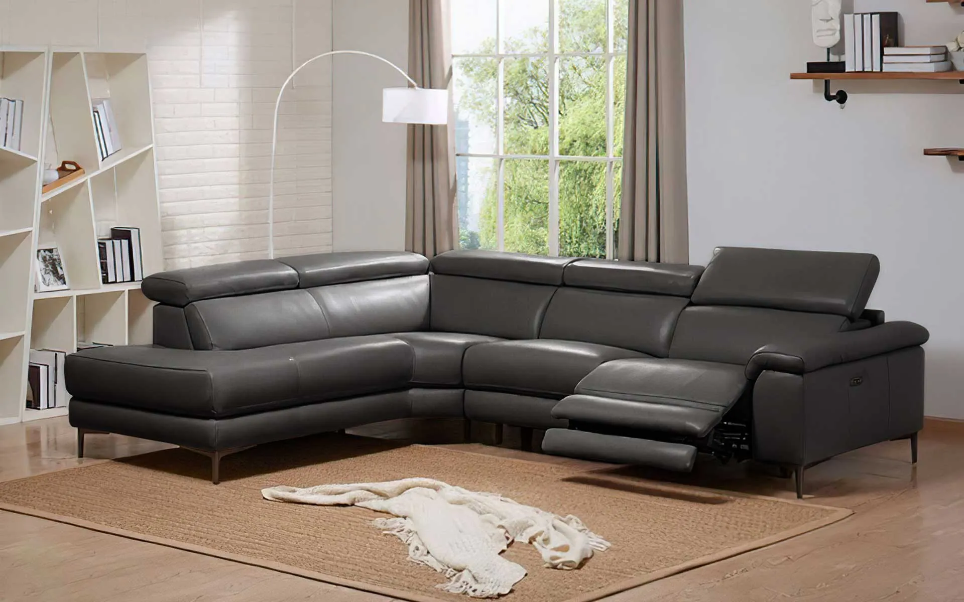 Modern Kanis Power Recliner Sectional