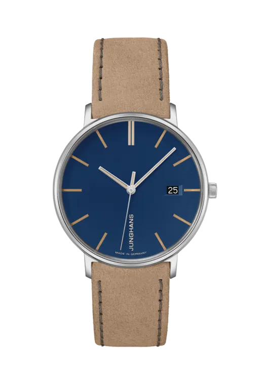 Montre Junghans - Form Damen cadran bleu