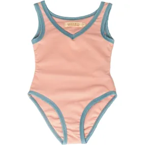 Open Heart One Piece | UPF 50  Swimsuit Recycled - Blush Bloom