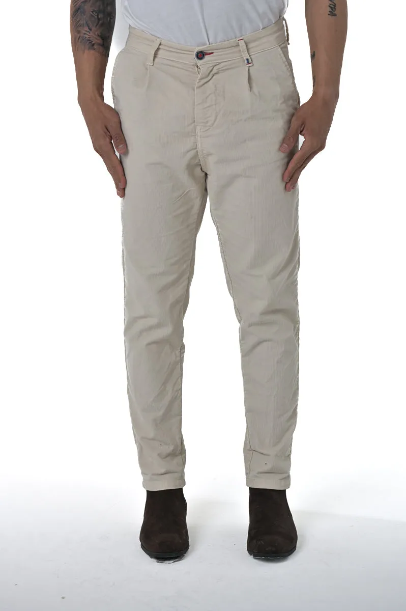 Pantaloni in velluto tapered New Private Jumbo FW23/24