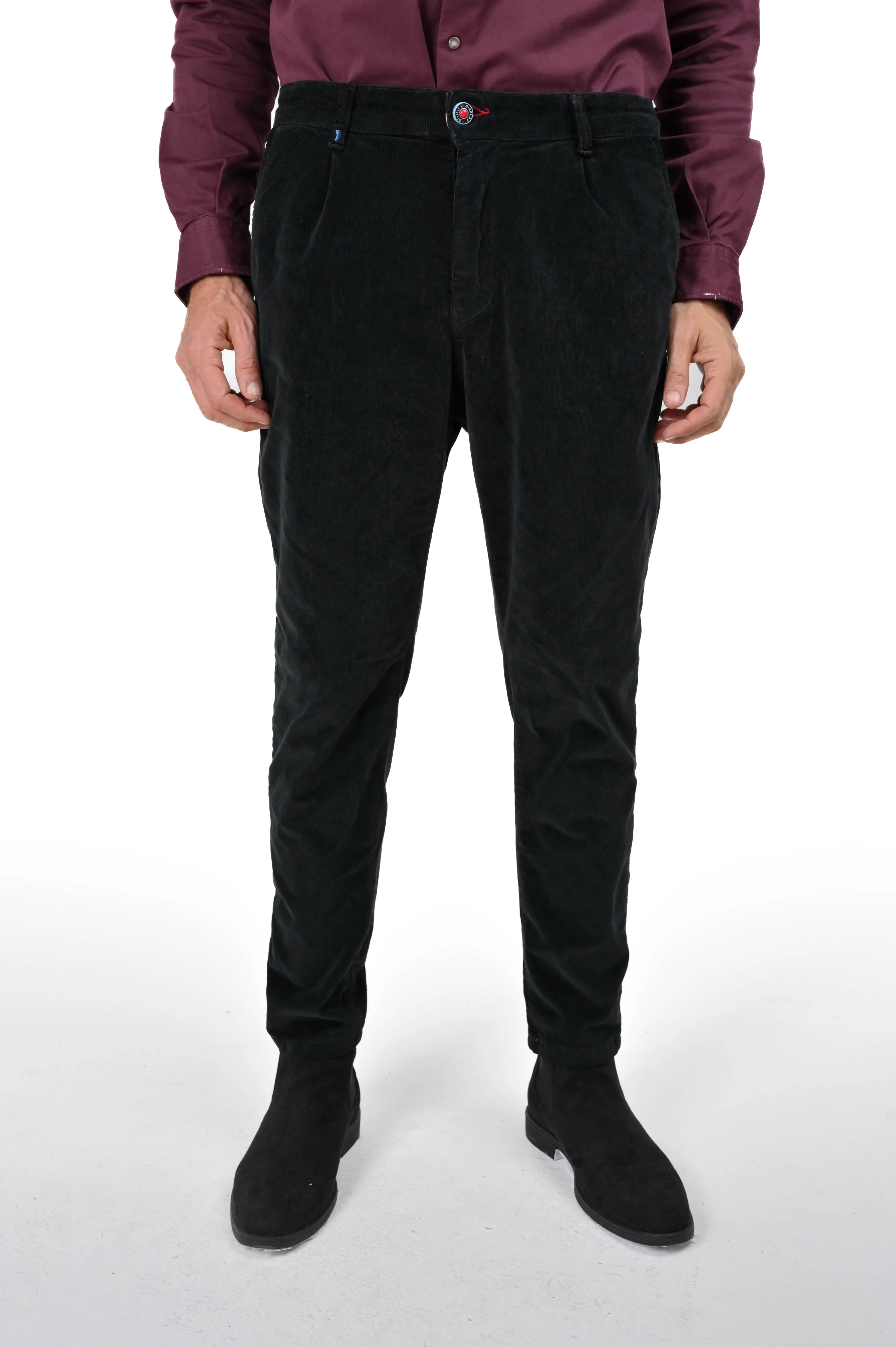 Pantaloni in velluto tapered New Private Jumbo FW23/24