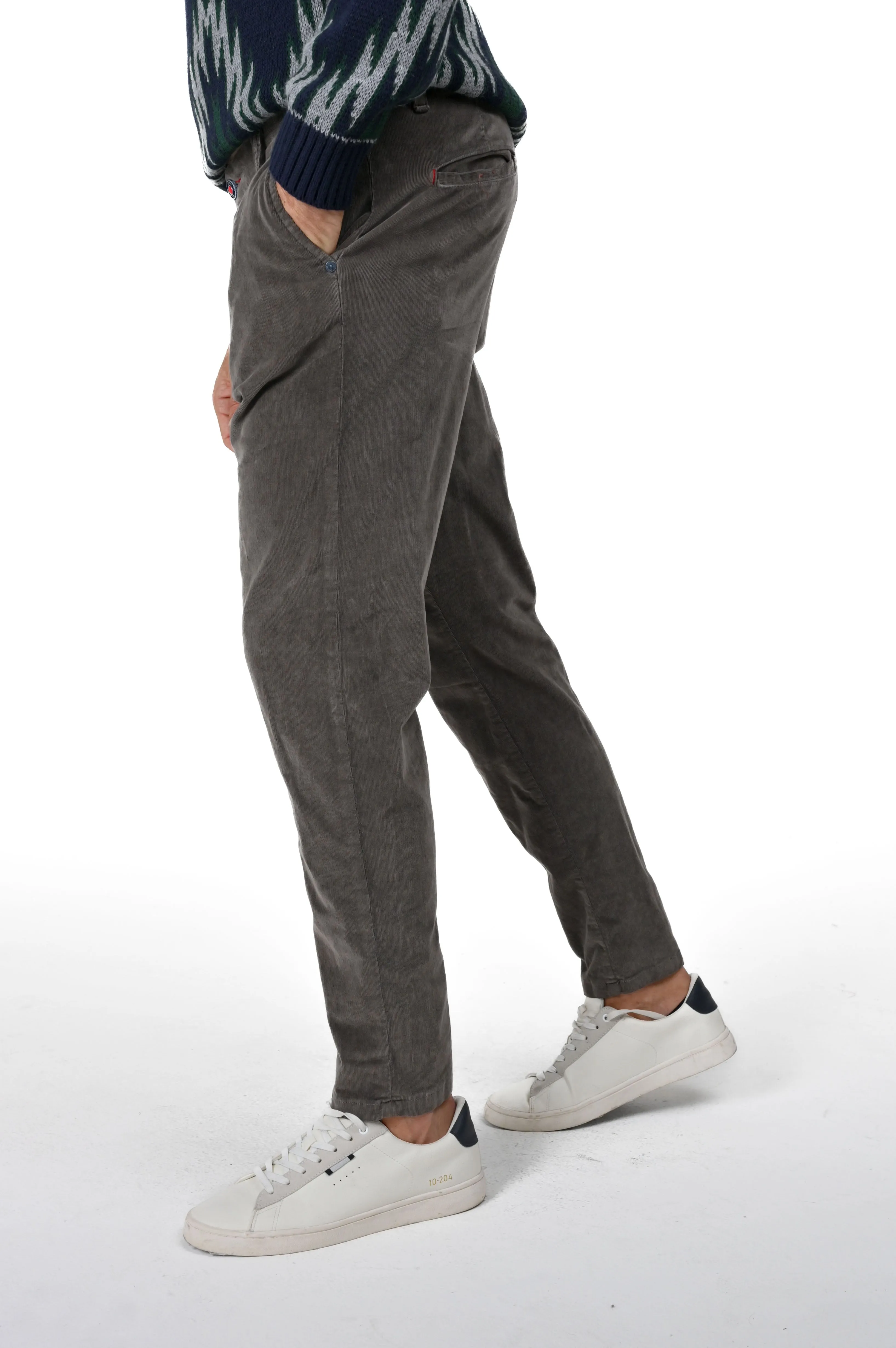 Pantaloni in velluto tapered New Private Jumbo FW23/24