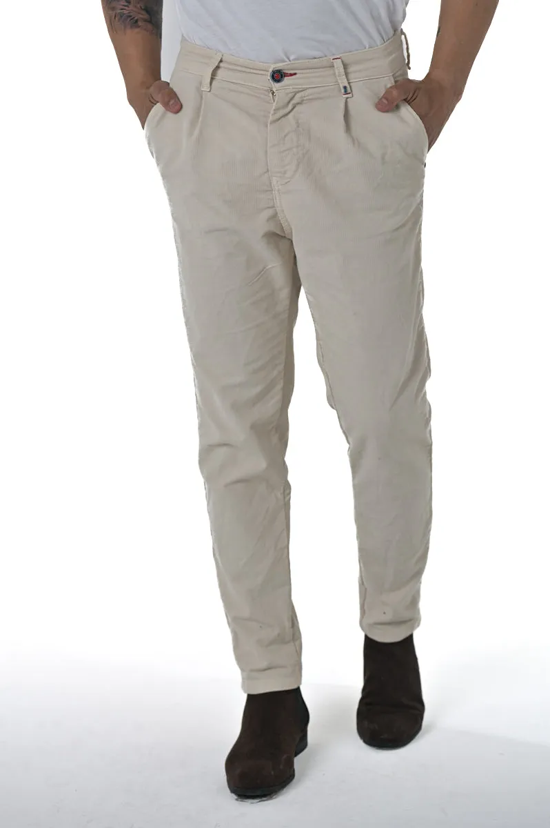 Pantaloni in velluto tapered New Private Jumbo FW23/24