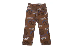 Pas de Mer World Looks Great Pants "Brown Pattern"