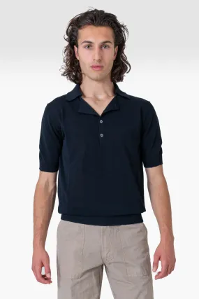 POLO COTONE BLU SCURO