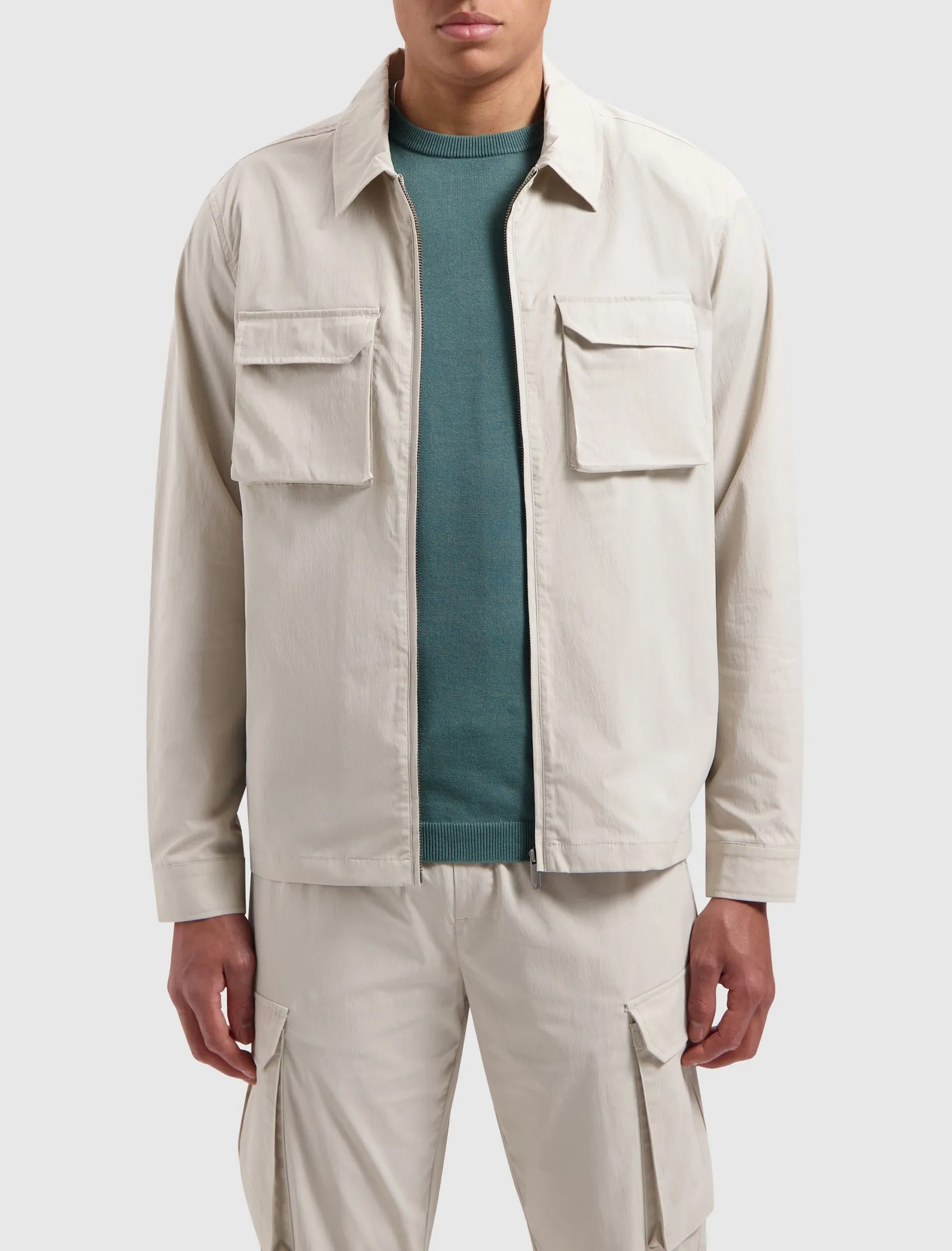 Pure Path Overshirt Zand