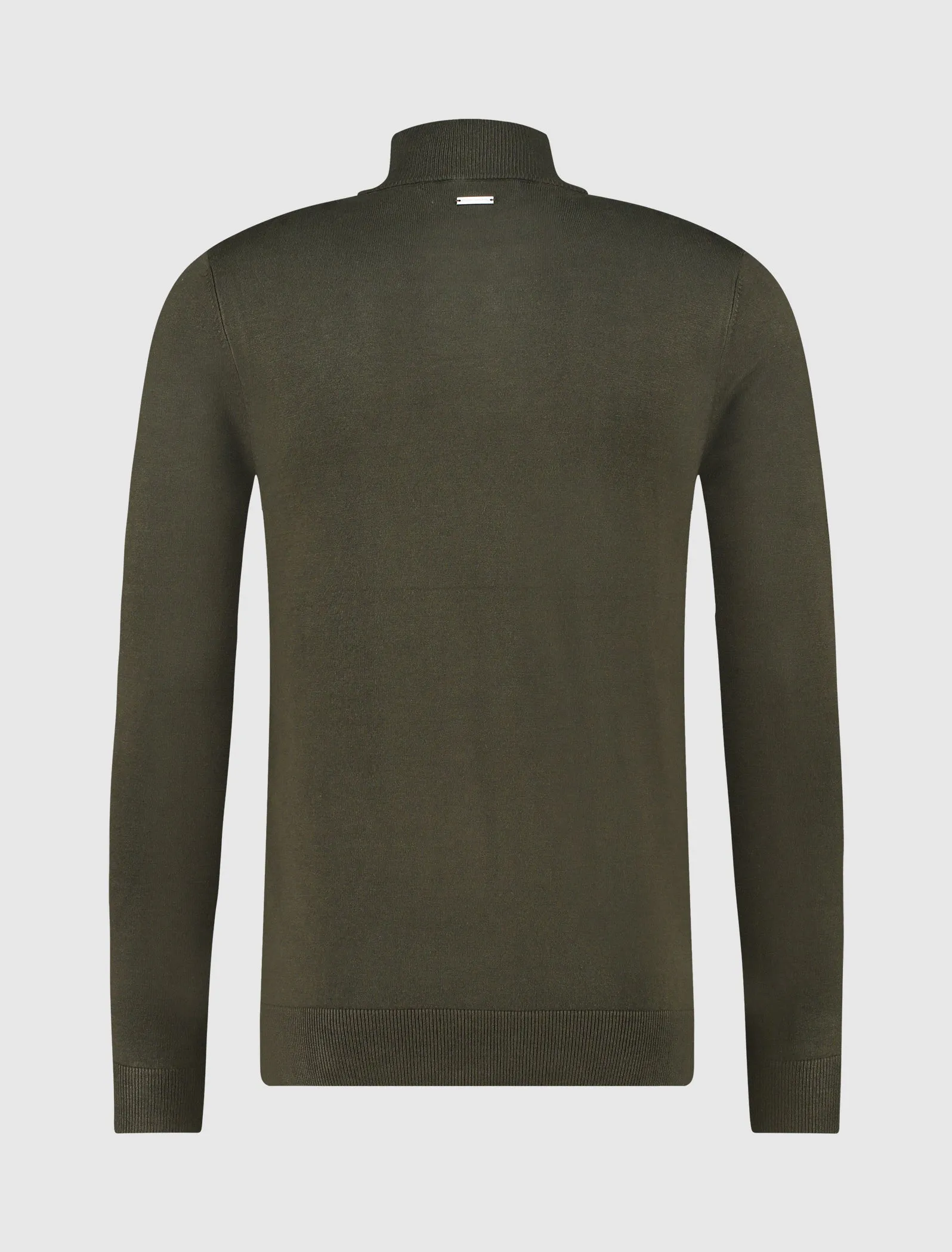 Purewhite Essential Knit Mockneck Army Groen