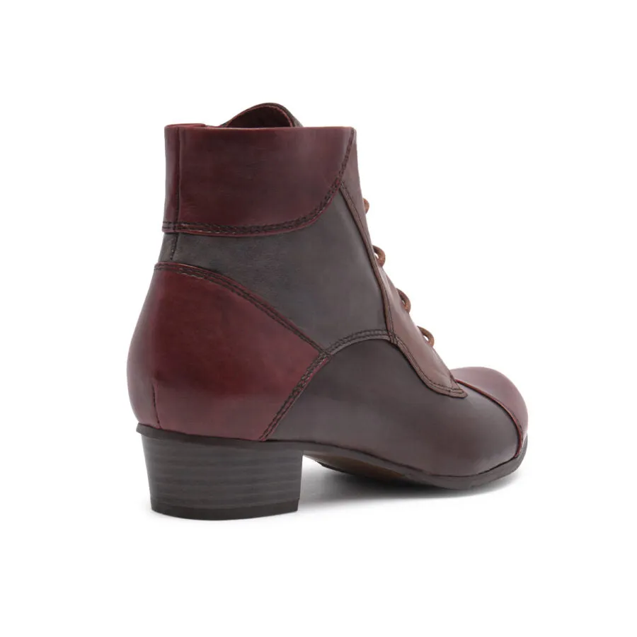 REGARDE LE CIEL | BOTINES MUJER | STEFANY 123 GLOVE TDM / MUDDY / SANGRIA | ROJO