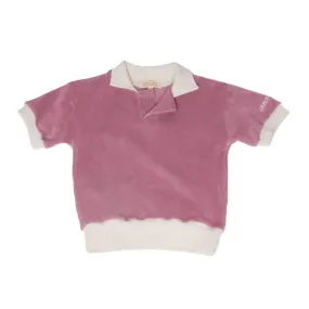 Retro Collared Shirt | GOTS - Mauve Rose