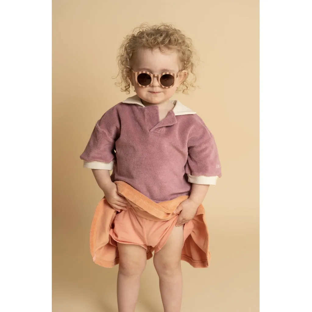 Retro Collared Shirt | GOTS - Mauve Rose