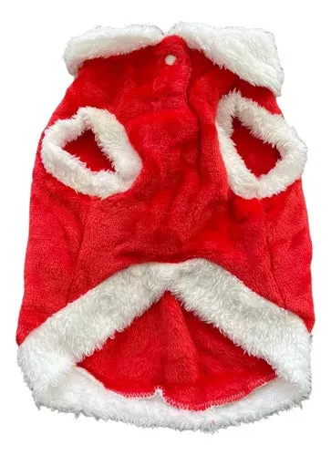 Ropa De Navidad Rojo Diseño Guantes Para Mascotas