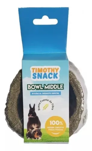 Snack Bowl Timothy Para Conejos Y Roedores S