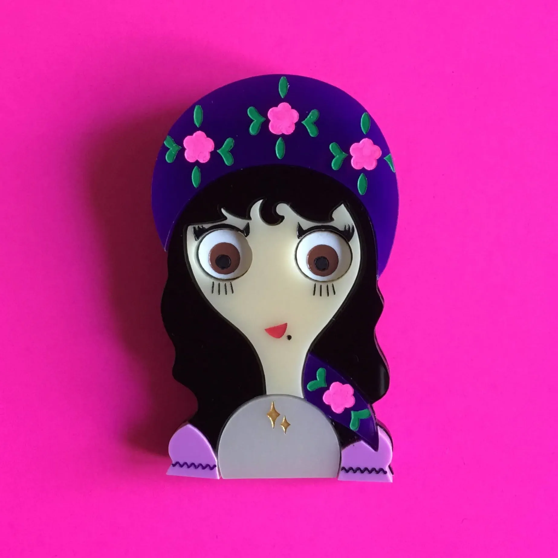 SYBIL The Fortune Teller Acrylic Brooch