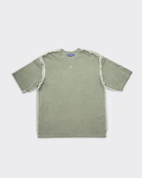 T-Shirt Facade Verde/Grigia