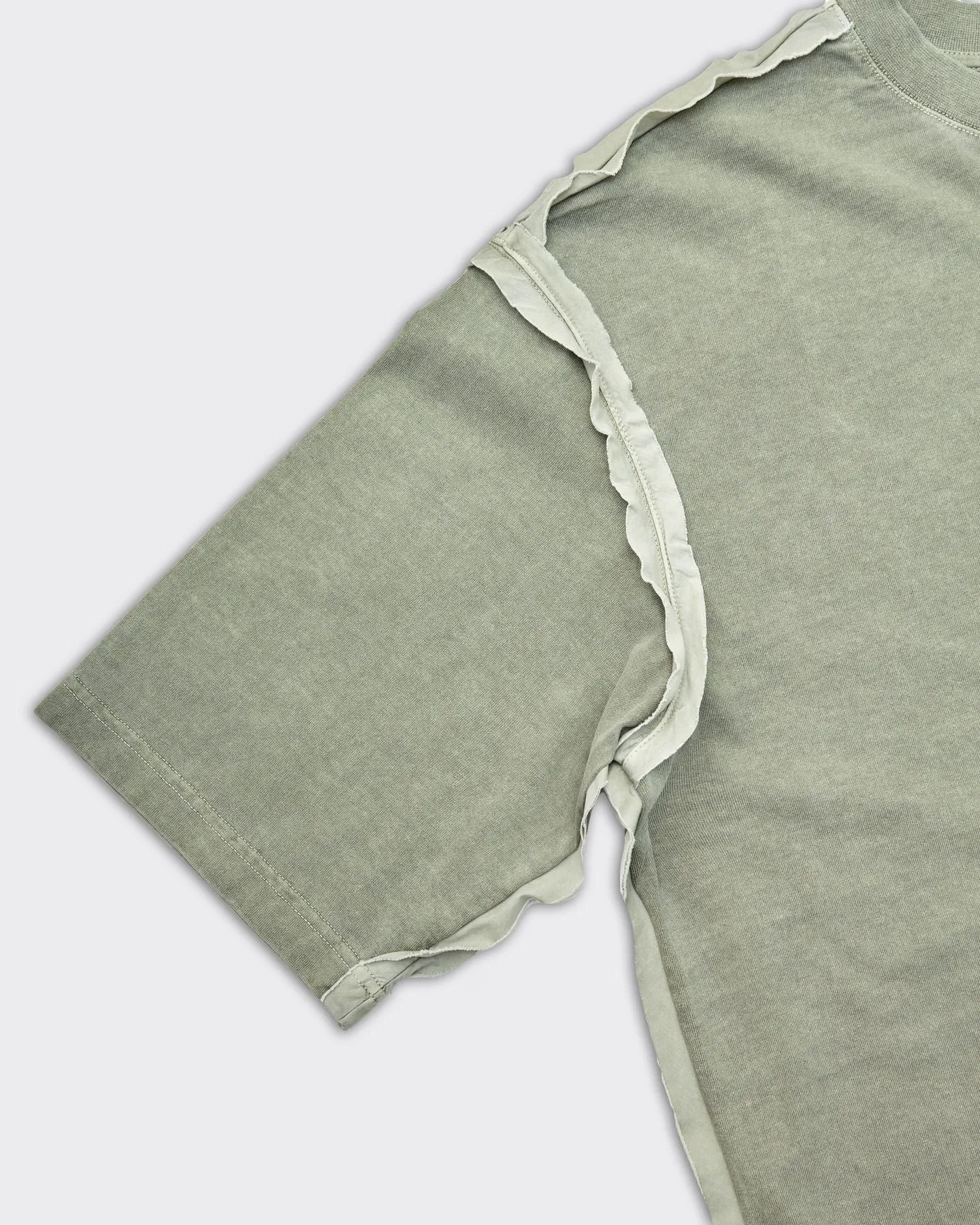 T-Shirt Facade Verde/Grigia