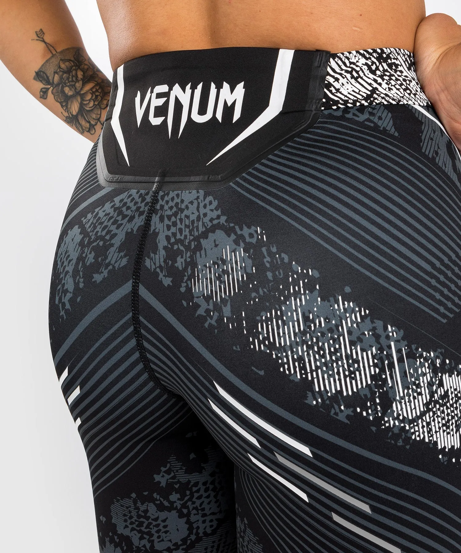 UFC Adrenaline by Venum Personalized Authentic Fight Night Women’s Vale Tudo Short - Long Fit - Black