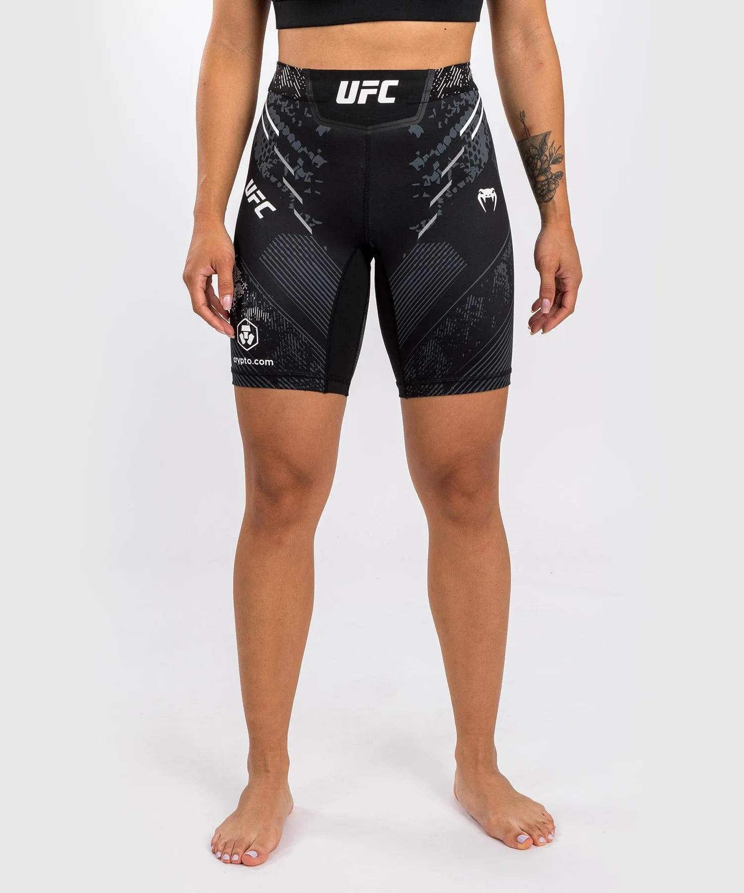 UFC Adrenaline by Venum Personalized Authentic Fight Night Women’s Vale Tudo Short - Long Fit - Black