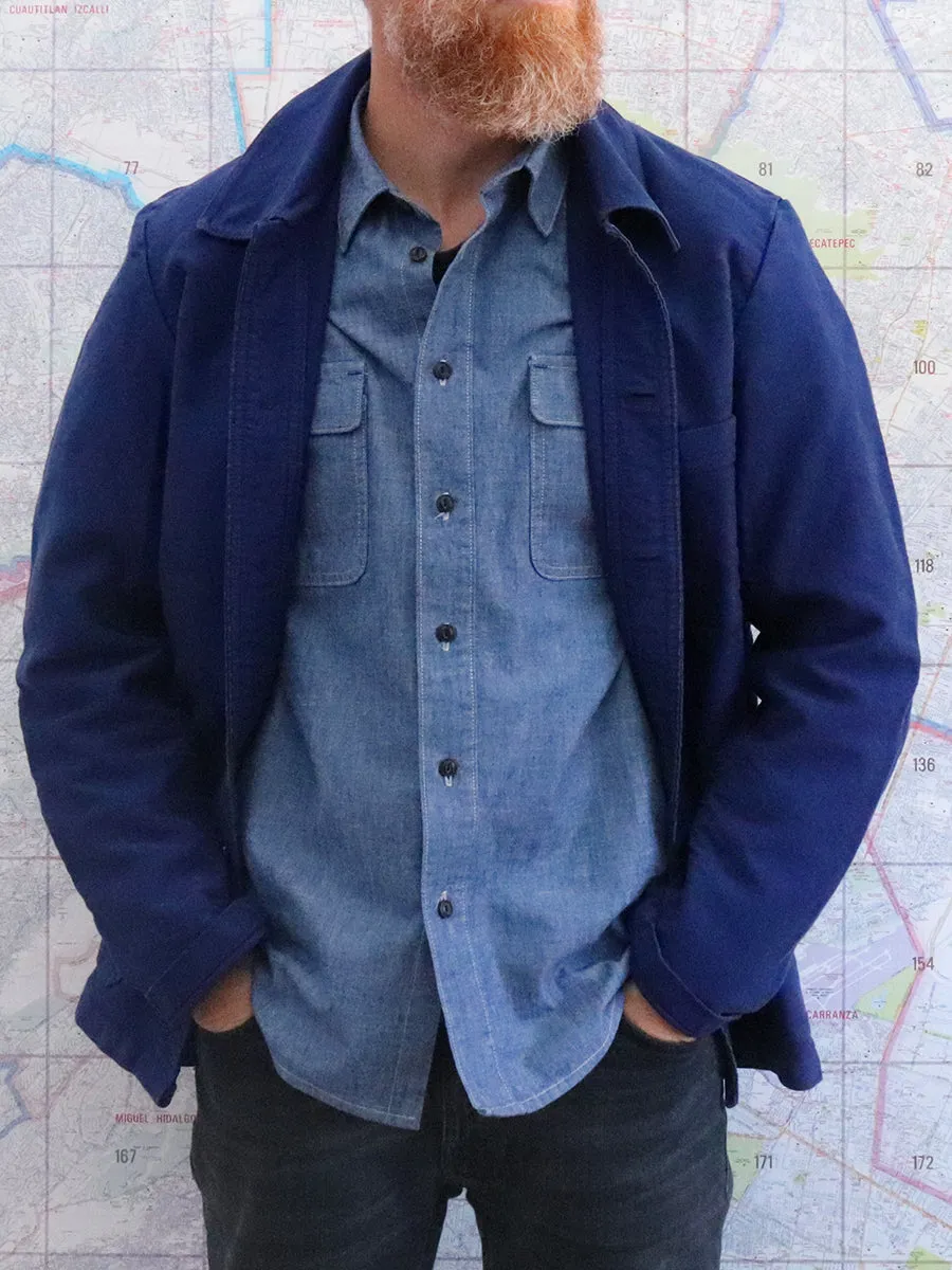 Vetra French Chore Jacket (Moleskin. Azul Indigo)