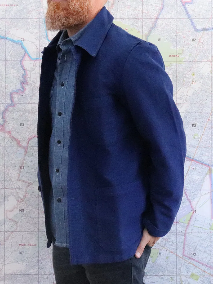 Vetra French Chore Jacket (Moleskin. Azul Indigo)