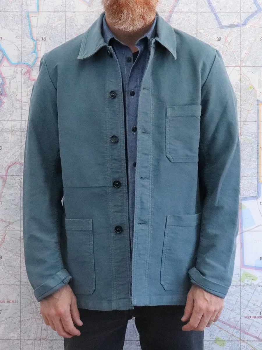 Vetra French Chore Jacket Thyme Moleskin