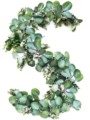 WildIvory Eucalyptus Garland Faux Greenery for Wedding Decor & Table Runners